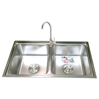 Chậu rửa bát Lucky AK7845 (780x450x230) - Image 3
