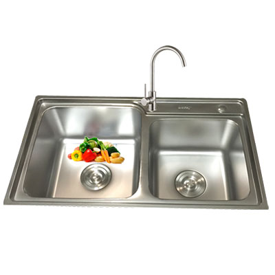 Chậu rửa bát Lucky LK7442B (740x420x240) - Image 5