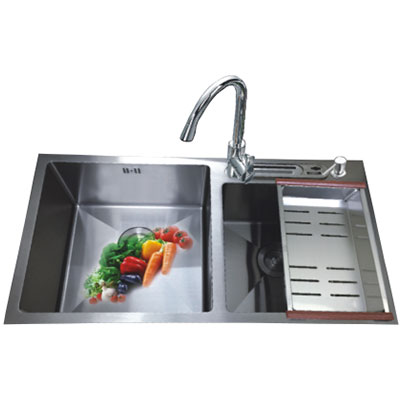 Chậu rửa bát Lucky LK8345C (822x450x220) - Image 4