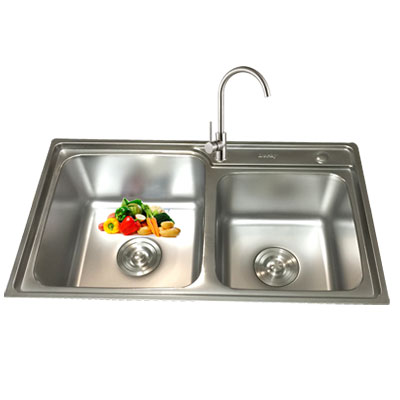 Chậu rửa bát Lucky LK8445R (843x454x220) - Image 3