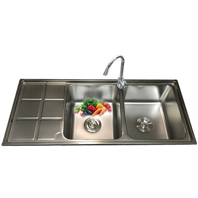 Chậu rửa bát Lucky LK8445R (843x454x220) - Image 4
