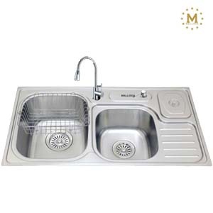 Chậu rửa bát Malloca MS 1023 (580x480x200) - Image 5