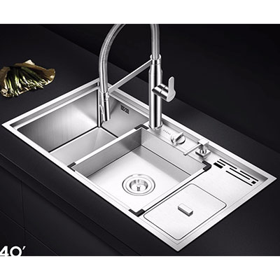 Chậu rửa bát Moonoah MN-9045 (95x45x23) - Image 5