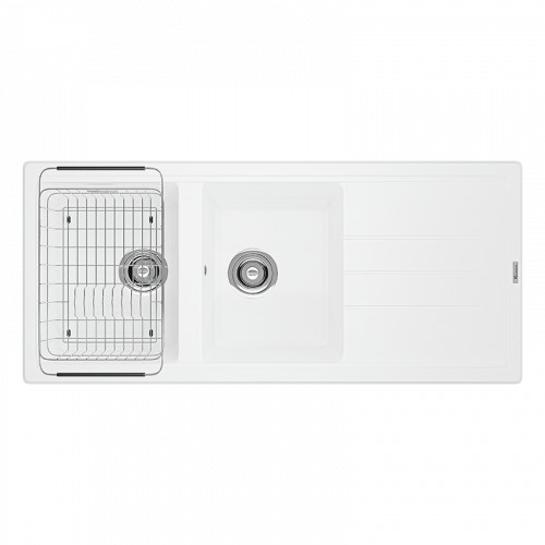 Chậu rửa bát phong cách Nhật bề mặt mịn Konox Tari 7851SM (784x514x220mm) - Image 3