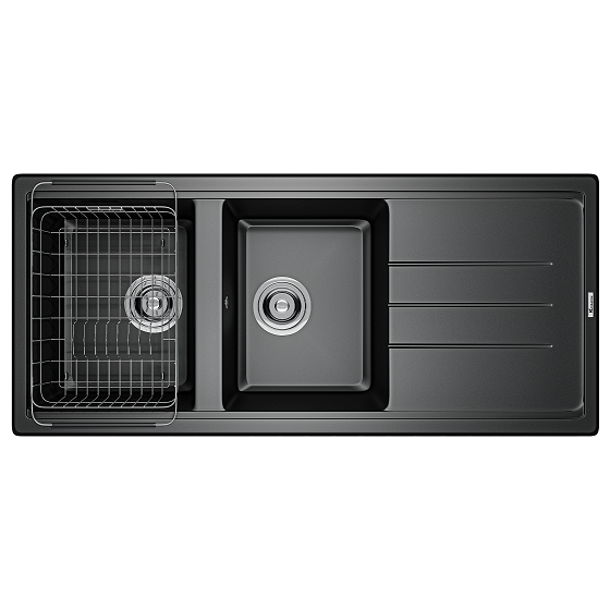 Chậu rửa bát phong cách Nhật bề mặt mịn Konox Tari 8748SM (870x480x220mm) - Image 3