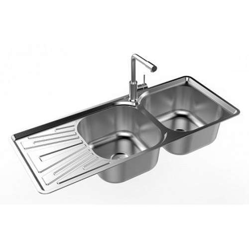 Chậu rửa bát Sơn Hà S100S sơn đáy chống ồn (980x410mm)