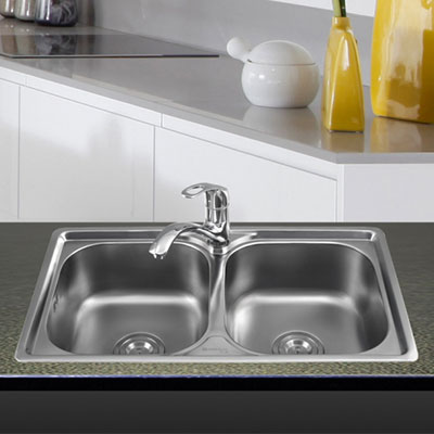 Chậu rửa bát Sơn Hà S76S Sơn đáy chống ồn (740x412mm)