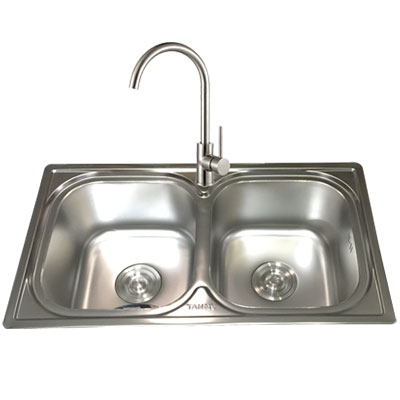 Chậu rửa bát Tân Mỹ TM-16 (485x445x220) - Image 5