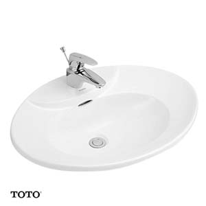 Chậu rửa đặt dương vành TOTO LW909CKS