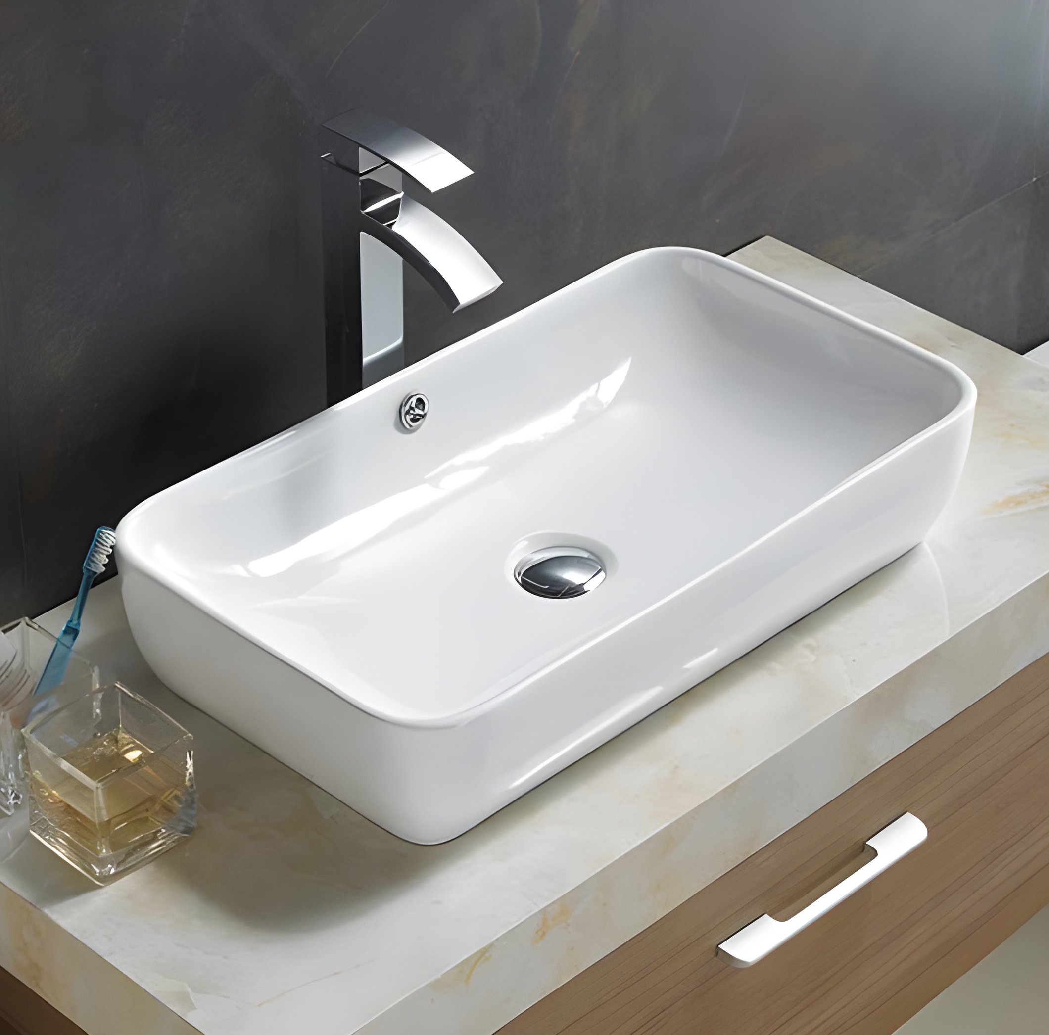 Chậu rửa lavabo âm bàn HANJIN HJ-1120 - Image 6