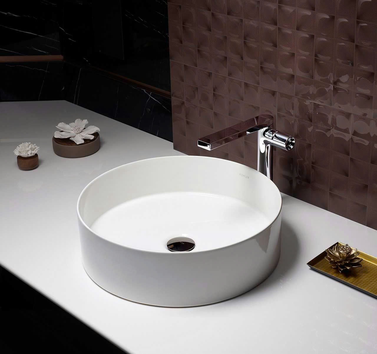Chậu rửa lavabo âm bàn Kohler K-14008T-PD-0 (mạ vàng) - Image 4