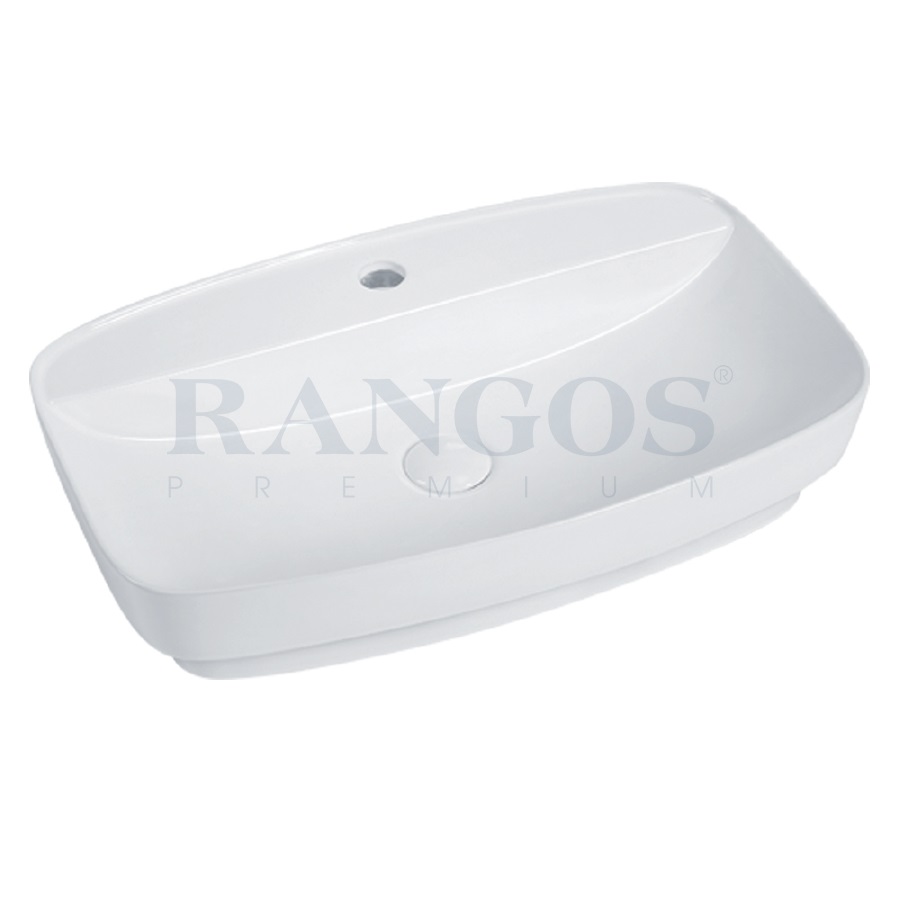 Chậu rửa lavabo bán âm bàn Rangos RG-80001 (600x390x130mm)