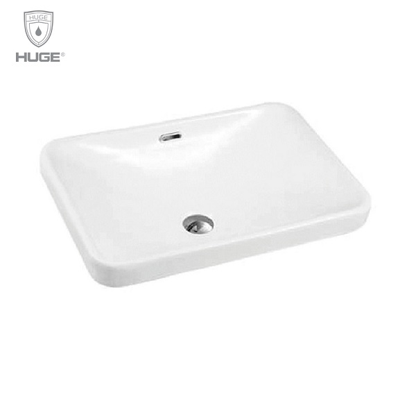 Chậu rửa lavabo bán âm Huge H-LB2440 (440x440x185mm) - Image 6