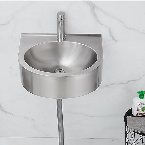 Chậu rửa lavabo chân đứng Inox 304 Miken CS-0112 (Đặt hàng trước 7-15 ngày) - Image 4