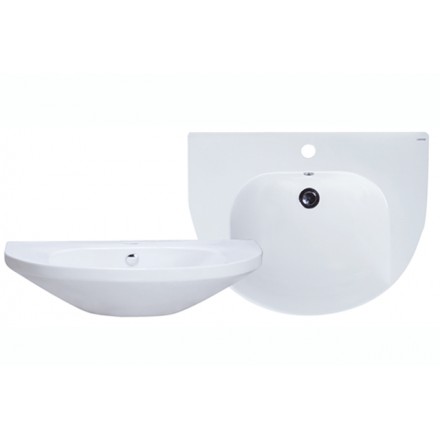 Chậu rửa lavabo chân lửng Caesar L2220-P2443 - Image 3