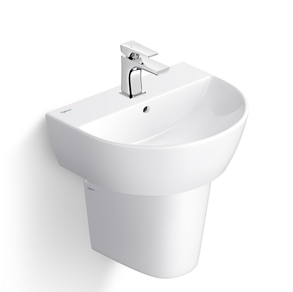 Chậu rửa lavabo chân treo tường Viglacera CD58 (V58) - Image 4