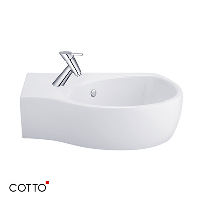 Chậu rửa lavabo COTTO C0237/C4201 (Chân lửng) - Image 6