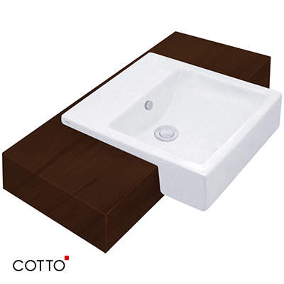 Chậu rửa lavabo COTTO C0285/C4285 (Chân dài) - Image 5