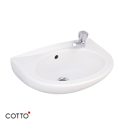 Chậu rửa lavabo COTTO C04017 (treo tường) - Image 3