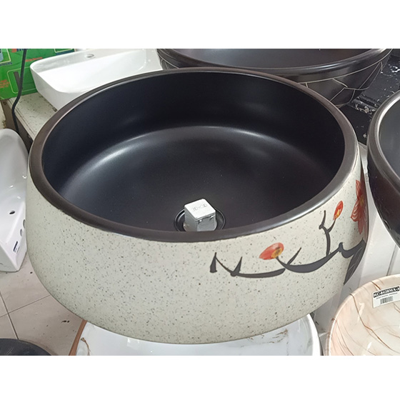 Chậu rửa lavabo đá nhựa trong suốt Acrylic Miken MKC-5838 GR - Image 4