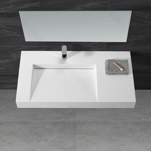 Chậu rửa lavabo đá tự nhiên nghệ thuật chân đứng Miken MKC-2865V - Image 3
