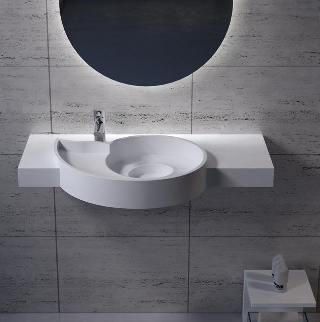 Chậu rửa lavabo đá tự nhiên nghệ thuật chân đứng Miken MKC-2865V - Image 4