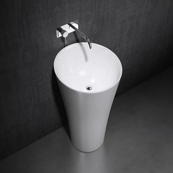 Chậu rửa lavabo đá tự nhiên nghệ thuật chân đứng Miken MKC-2868V - Image 3