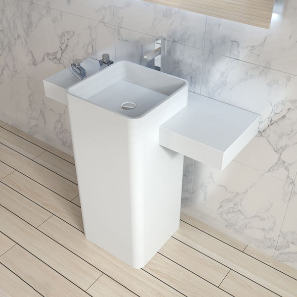 Chậu rửa lavabo đá tự nhiên nghệ thuật chân đứng Miken MKC-2870V - Image 6