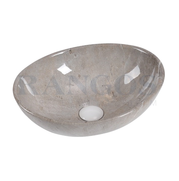 Chậu rửa lavabo đặt bàn đá Rangos RG-DE8005 (410 x 335 x 145mm)