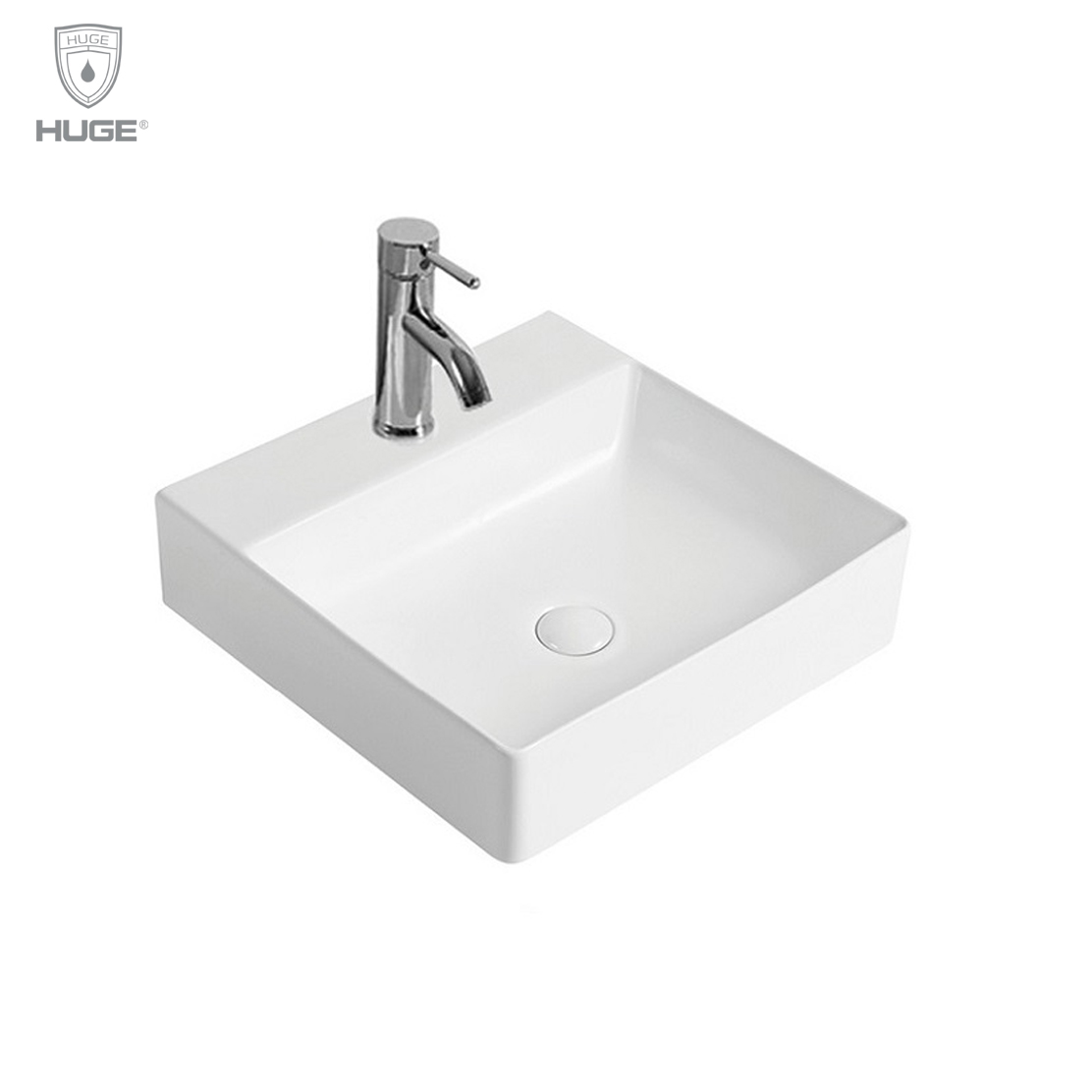 Chậu rửa lavabo đặt bàn Huge H-LD1400 (400x400x140mm) - Image 5