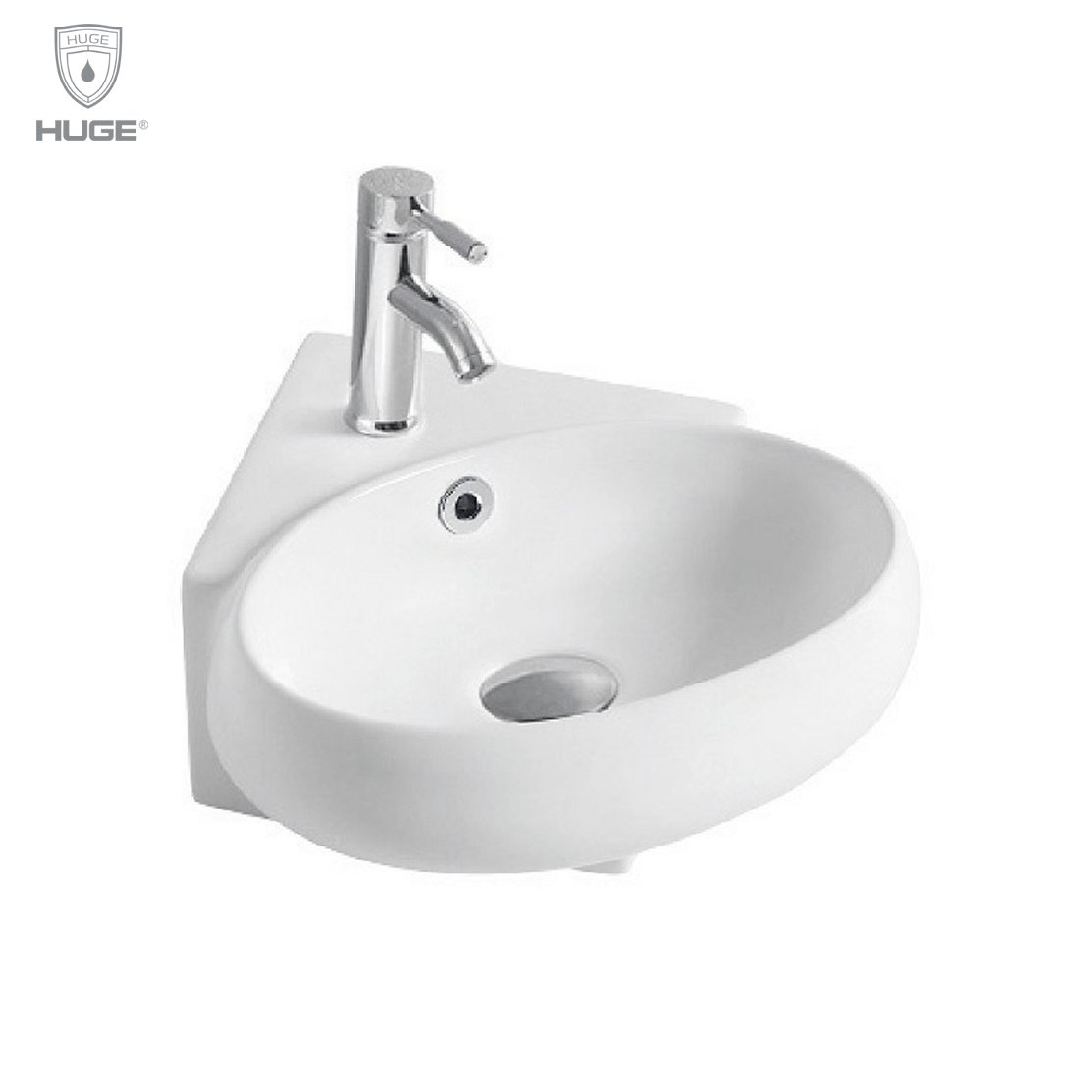Chậu rửa lavabo đặt bàn Huge H-LD1700 (700x375x140mm) - Image 6