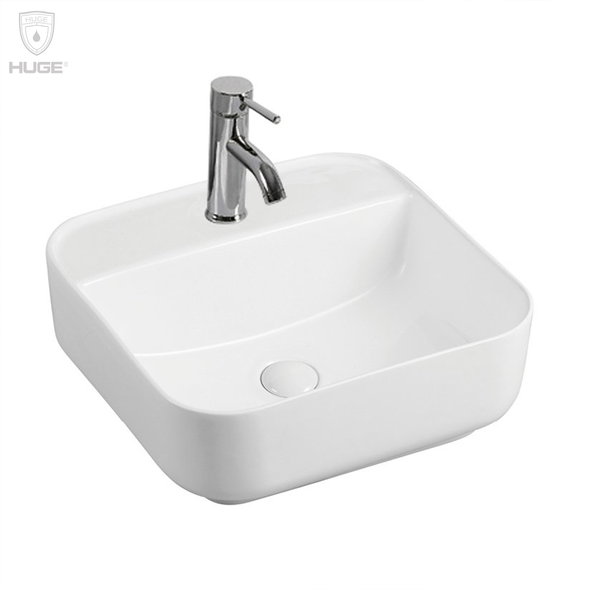Chậu rửa lavabo đặt bàn Huge H-LD2390 (390x390x140mm)