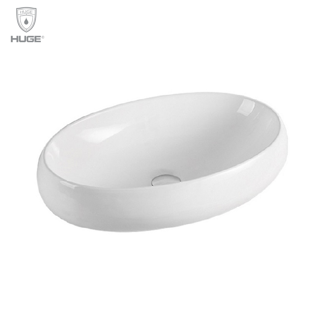 Chậu rửa lavabo đặt bàn Huge H-LD2500 (500x400x140mm) - Image 3