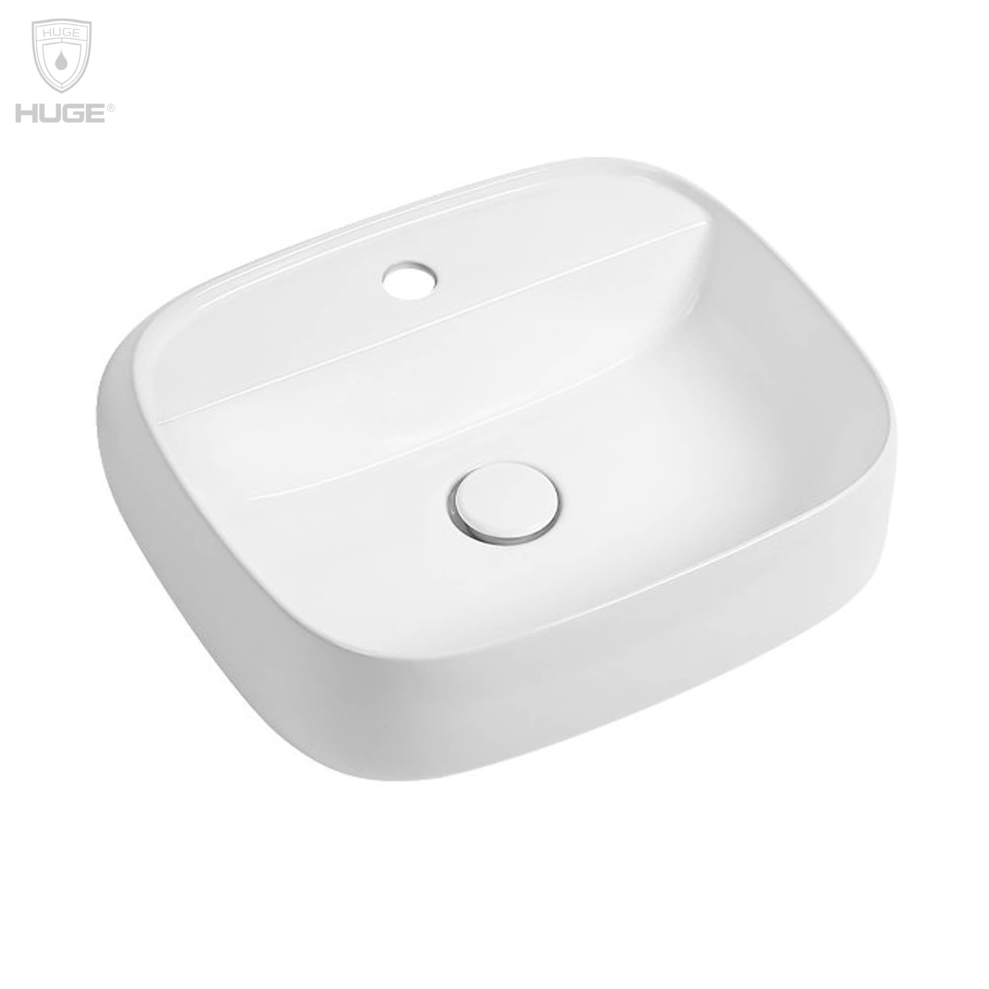 Chậu rửa lavabo đặt bàn Huge H-LV508A (495x405x200mm) - Image 3