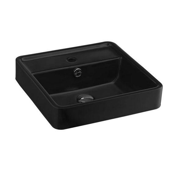 Chậu rửa lavabo đặt bàn màu đen Cotto C00381 MBK