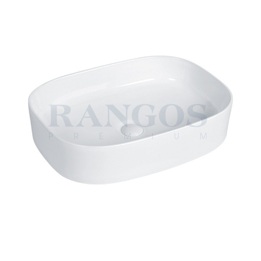 Chậu rửa lavabo đặt bàn màu đen Rangos RG-DE8001 (395x395x120 mm) - Image 4
