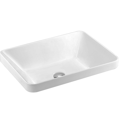 Chậu rửa lavabo đặt bàn màu trắng mờ Cotto C00381 MWH - Image 5
