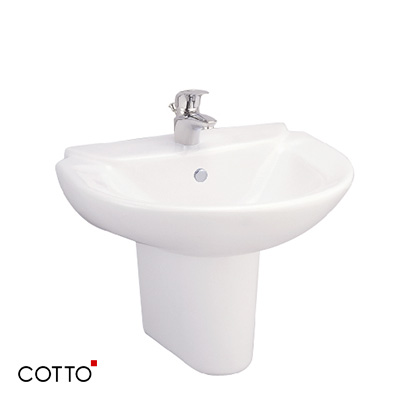 Chậu rửa lavabo đặt bàn màu trắng mờ Cotto C00381 MWH - Image 6