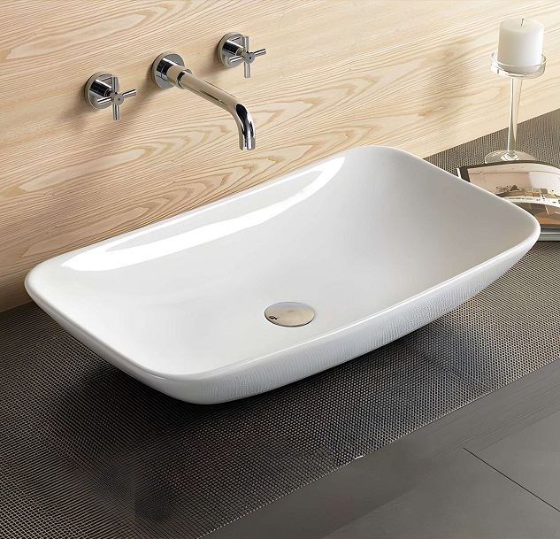Chậu rửa lavabo đặt bàn màu vàng HANJIN HJ-5130 - Image 4