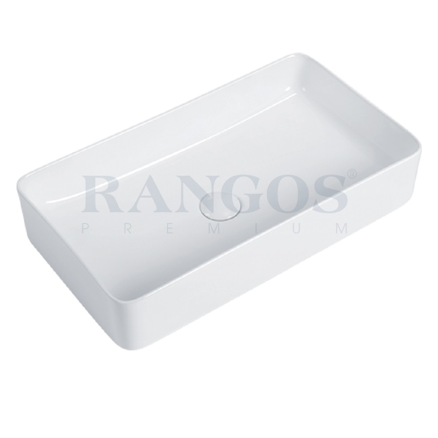 Chậu rửa lavabo đặt bàn màu vàng Rangos RG-DE8002 (395x395x120 mm) - Image 4
