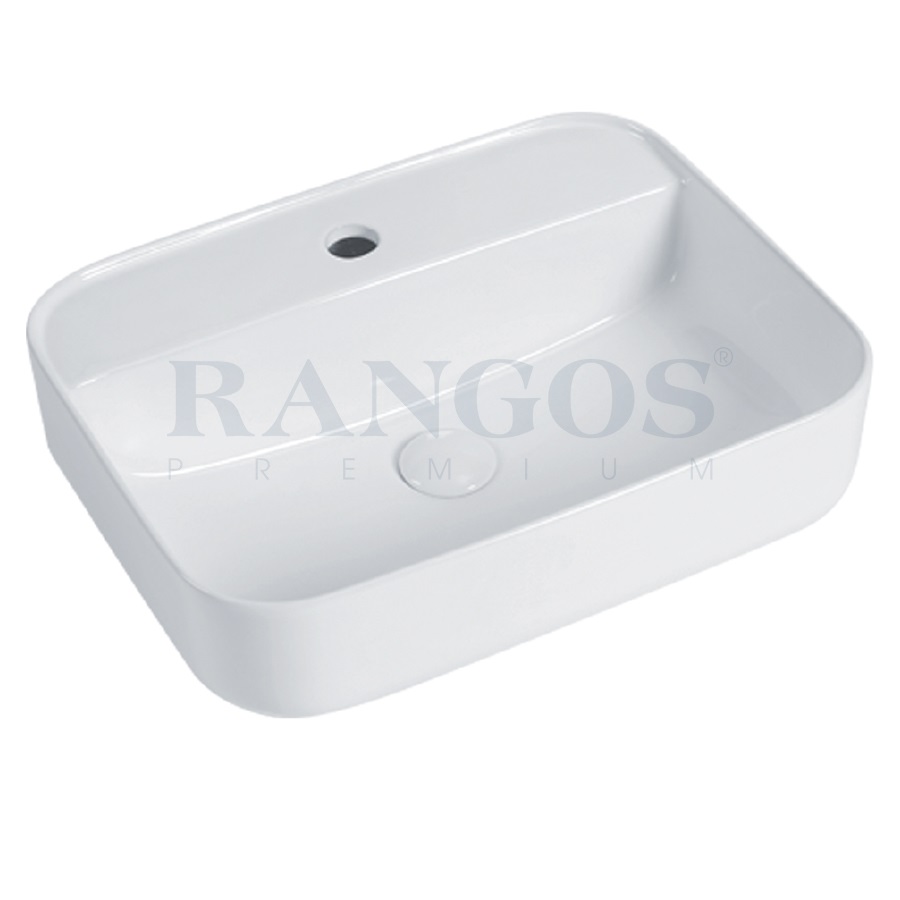 Chậu rửa lavabo đặt bàn màu vàng Rangos RG-DE8002 (395x395x120 mm) - Image 5