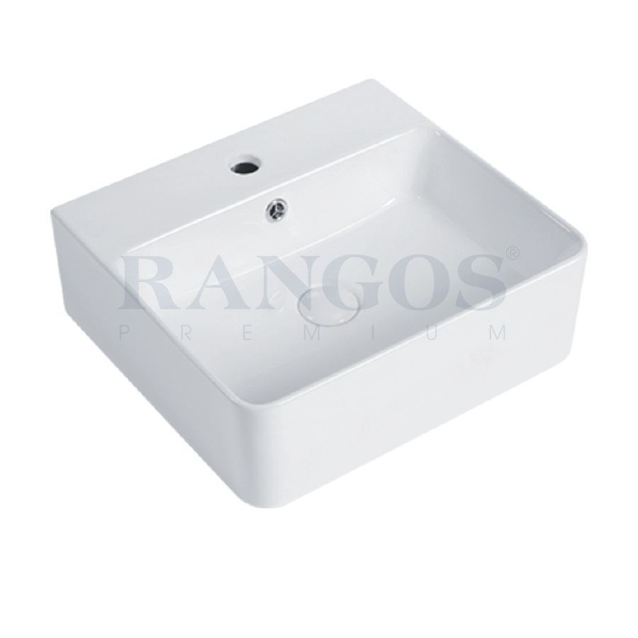 Chậu rửa lavabo đặt bàn Rangos RG-80013B (460x420x150 mm)