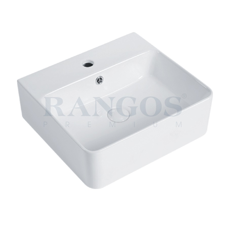Chậu rửa lavabo đặt bàn Rangos RG-80015B (395x395x140 mm) - Image 5