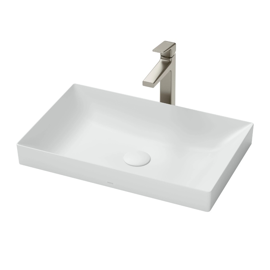 Chậu rửa lavabo đặt bàn TOTO Linear Ceram LT4715G17#MGR xám mờ (bộ thoát thải VM5D417V) - Image 3