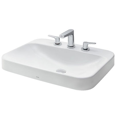Chậu rửa lavabo đặt bàn TOTO Linear Ceram LT4715G17#MGR xám mờ (bộ thoát thải VM5D417V) - Image 5