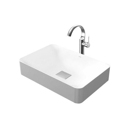 Chậu rửa lavabo đặt bàn TOTO Linear Ceram LT4716G19#MGR màu xám mờ (bộ thoát thải VM5D419V) - Image 4