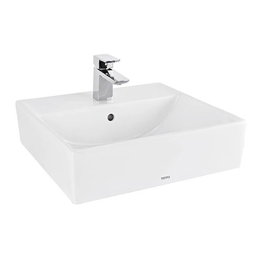 Chậu rửa lavabo đặt bàn TOTO Linear Ceram LT4716G19#MW màu trắng mờ (bộ thoát thải VM5D419V) - Image 3
