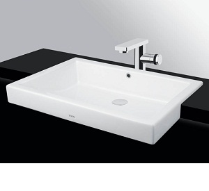 Chậu rửa lavabo đặt bàn TOTO LT4706#MBE màu be mờ - Image 5