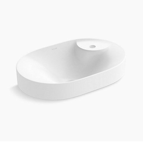 Chậu rửa lavabo đặt bàn tròn màu đen Kohler K-14800T-7 - Image 3