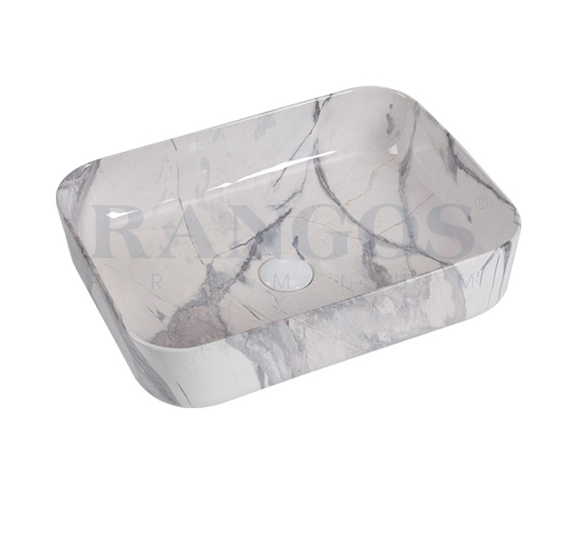 Chậu rửa lavabo dương bàn Rangos RG-80018 (415x415x135 mm) - Image 4